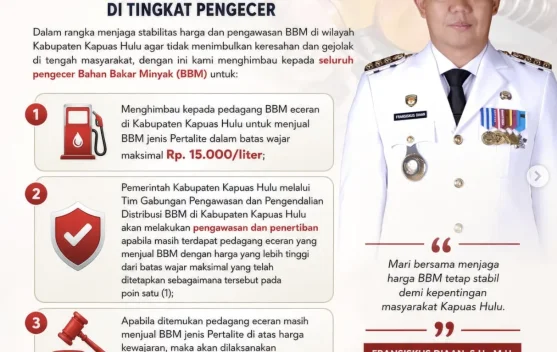 Pemkab Kapuas Hulu Tetapkan Batas Harga Pertalite Eceran Rp15.000 per Liter