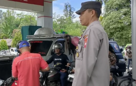Polsek Hulu Gurung Monitoring Distribusi BBM