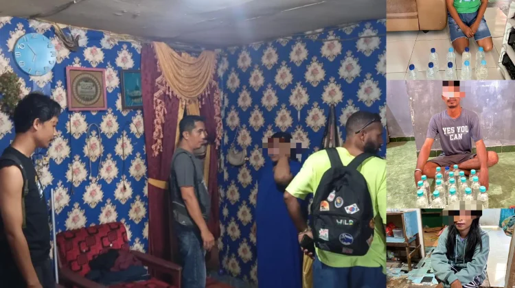 Razia Tiga Lokasi, Satresnarkoba Polresta Sorong Kota Amankan Puluhan Liter Miras