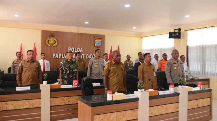 Perkuat Sinergi Pengamanan 2026, Dandenprov Pasmar 3 Ikuti Rakor Lintas Sektoral