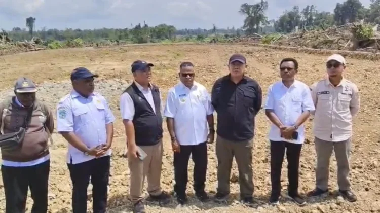 Tim Kementan Tinjau Lahan Cetak Sawah di Sorong Selatan