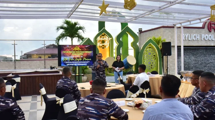 Danpasmar 3 Hadiri Bukber dan Tasyakuran HUT ke-65 Denipam Marinir