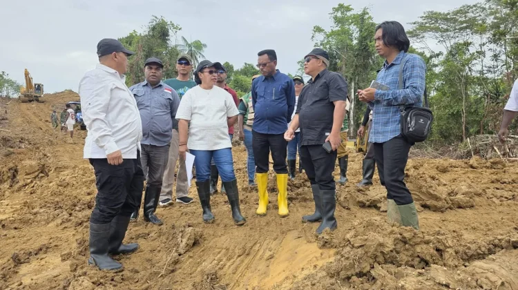 Bupati Sorong Selatan Bersama Tim Kementan Tinjau Lokasi Cetak Sawah