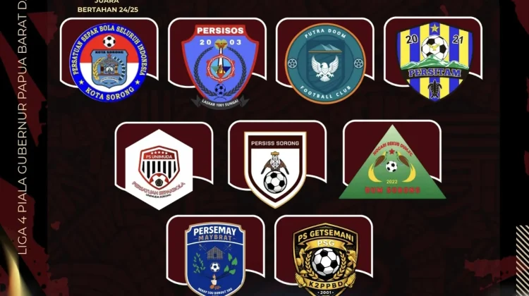 9 Tim siap Perebutkan Piala Gubernur di Liga 4 Papua Barat Daya