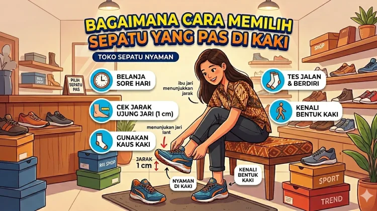 Jangan Asal Keren, Begini Cara Pilih Sepatu yang Pas di Kaki