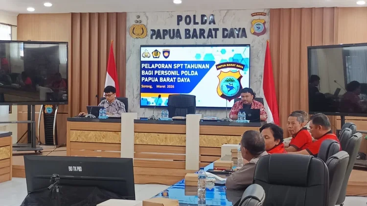 KPP Pratama Sorong Sosialisasikan Relaksasi SPT Tahunan 2025 di Mapolda PBD