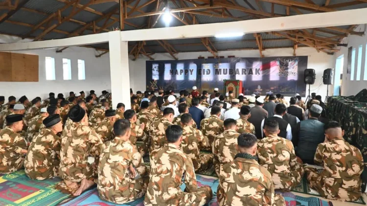 Prajurit Pasmar 3 Hidupkan Spirit Idulfitri 1447 H di Afrika