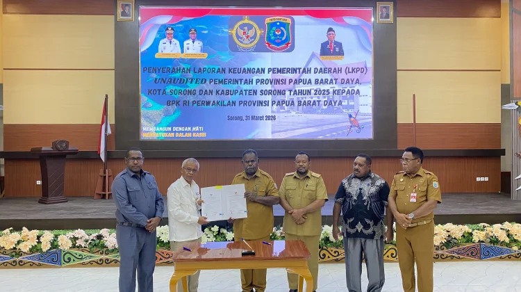 Pemprov PBD Serahkan LKPD 2025 ke BPK, Tepat Waktu Sesuai Amanat UU