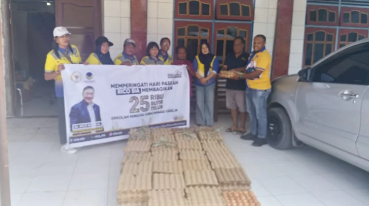 Peringati Hari Paskah, Rico Sia Salurkan 25 Ribu Telur di Papua Barat Daya