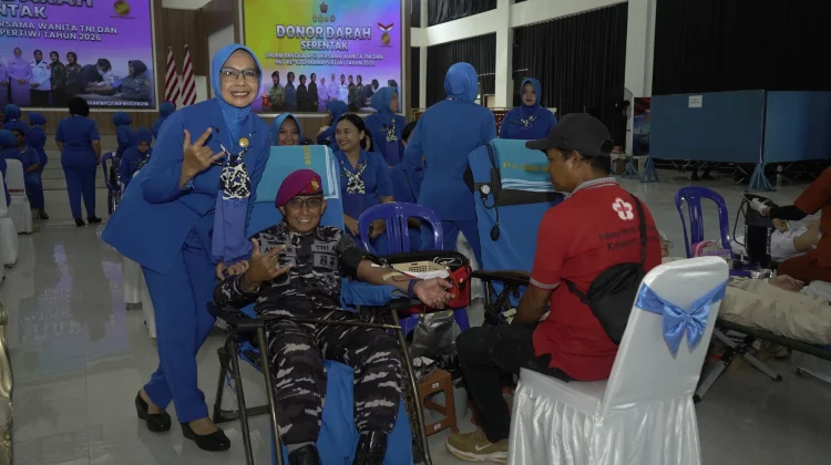Danpasmar 3 Turut Andil dalam Donor Darah Serentak 2026