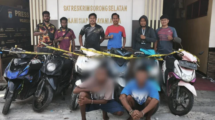 Satreskrim Polres Sorong Selatan Tangkap Pelaku Curanmor