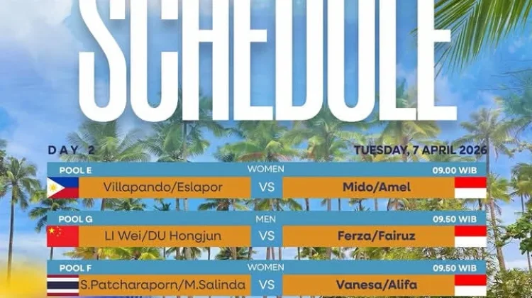 AVC Beach Volleyball Hari Kedua 4 Tim Indonesia akan bertanding pagi ini.