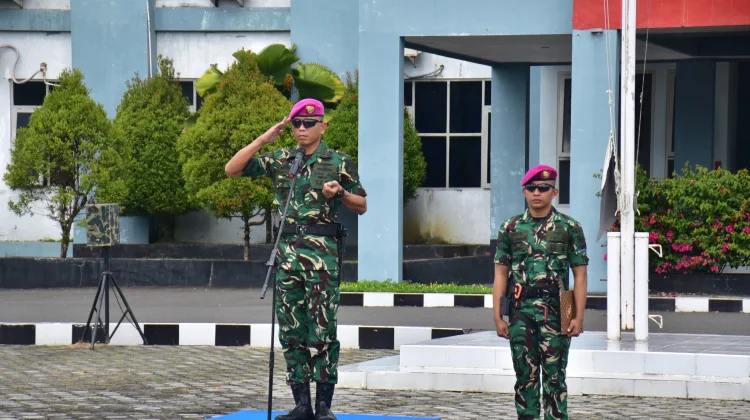 Dandenma Pasmar 3 Pimpin Laporan Pangkat Denmako Pasmar 3
