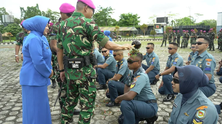 Dandenma Pasmar 3 Pimpin Laporan Pangkat Denmako Pasmar 3
