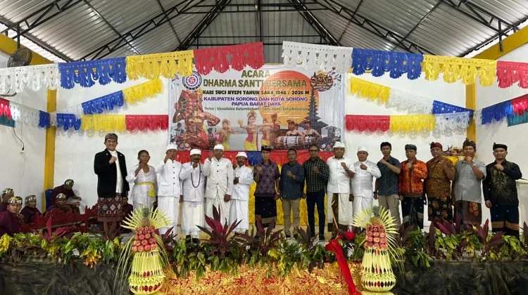 Dharma Santi Nyepi 2026 di Aimas Pererat Persaudaraan Umat Hindu Sorong Raya
