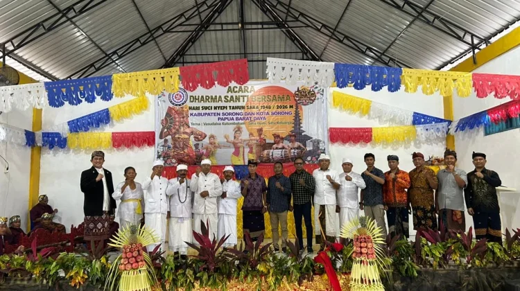 Dharma Santi Nyepi 2026 di Aimas Pererat Persaudaraan Umat Hindu Sorong Raya