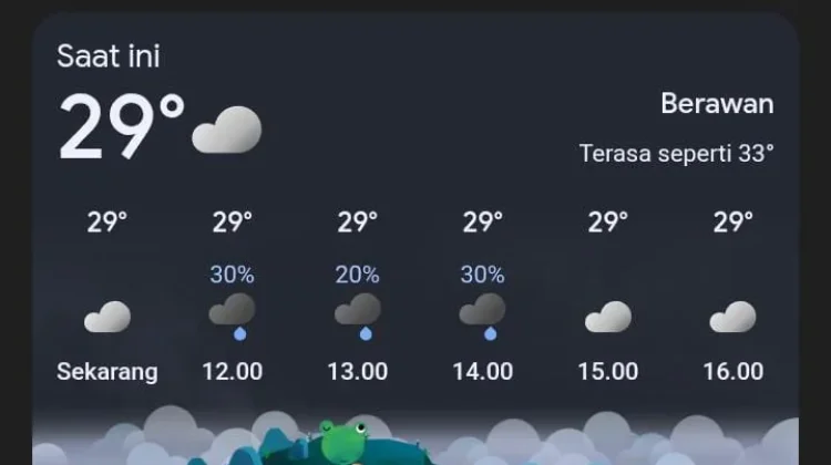 Prakiraan Cuaca Teminabuan Rabu 15 April Kondisi Berawan