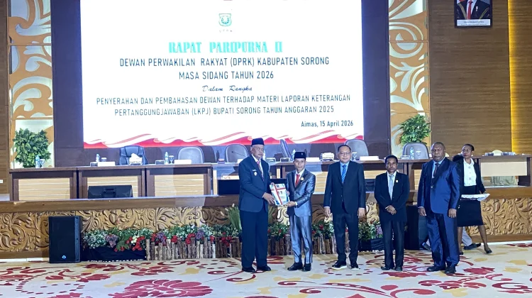 Realisasi PAD Capai 94 Persen, Wabup Sorong Sampaikan LKPJ 2025