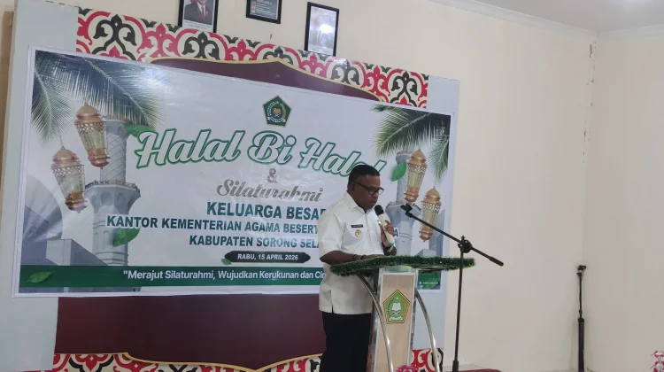 Halal Bihalal Kemenag Sorsel, Ini Pesan Wakil Bupati