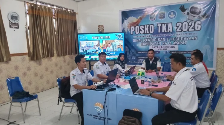 Sebanyak 2.820 Siswa SD dan SMP di Raja Ampat Ikuti Tes Kamampuan Akademik Nasional