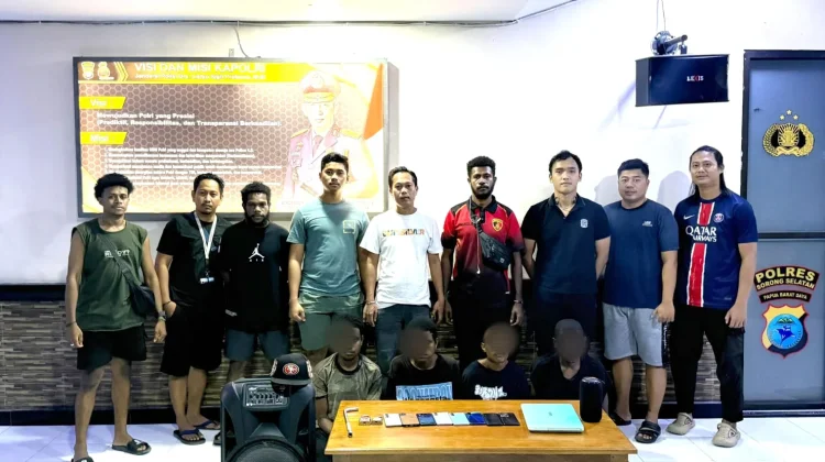Terekam CCTV saat Beraksi, Empat Pelaku Pencurian di Teminabuan Ditangkap Polisi