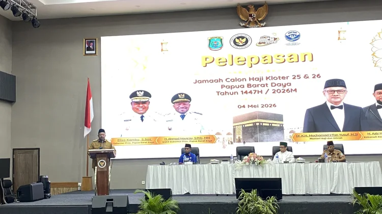 Pelepasan, Wagub Papua Barat Daya Titip Tiga Pesan kepada 296 Jemaah Haji