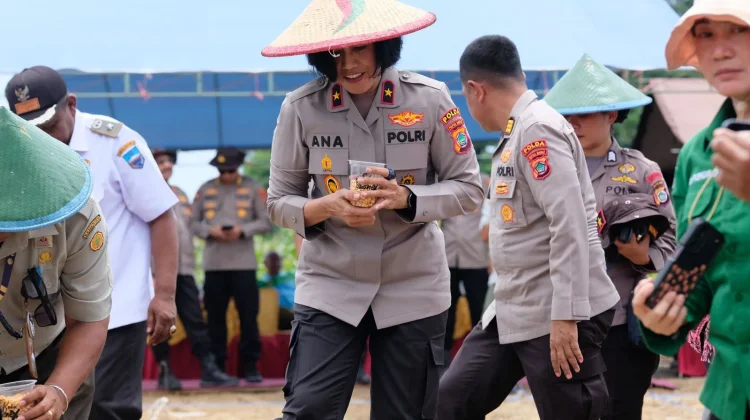 Wakapolda PB Pimpin Launching Penangkaran Benih Jagung Petani Milenial OAP