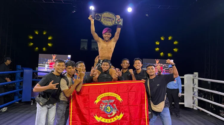 Tampil Impresif, Atlet MMA Pasmar 3 Sabet Juara Hammer Fight Series
