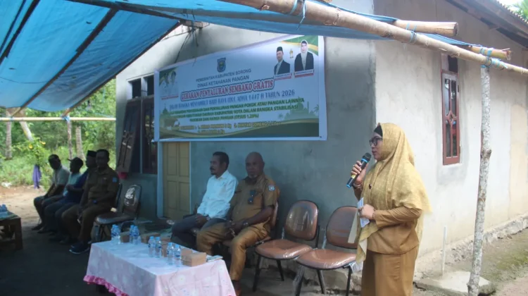 PemKab Sorong Salurkan Bantuan Sembako Gratis jelang Idul Adha