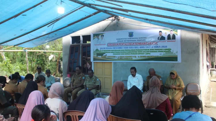 PemKab Sorong Salurkan Bantuan Sembako Gratis jelang Idul Adha