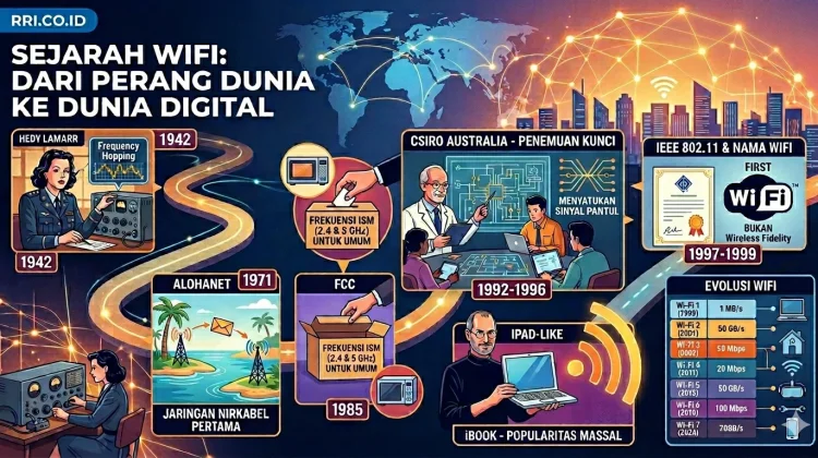 Sejarah WiFi,Teknologi Militer Perang Dunia II hingga Menjadi Nadi Kehidupan