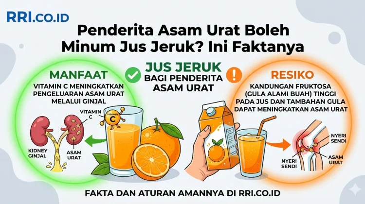 Apakah Aman Penderita Asam Urat Minum Jus Jeruk? Ini Faktanya