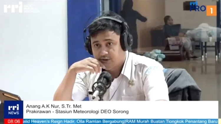 Musim Pancaroba, BMKG Sorong Imbau Warga Waspadai Potensi Cuaca Ekstrem