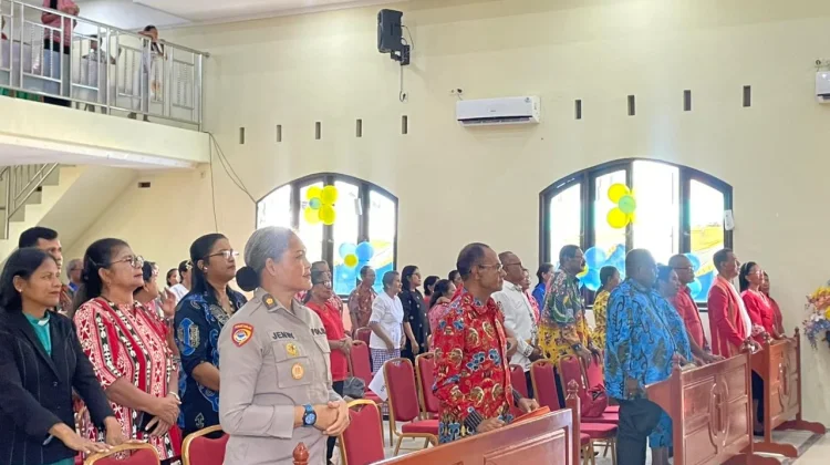 Peringati HUT GPI ke-41, Jajaran Polda PBD Hadiri Ibadah Syukur