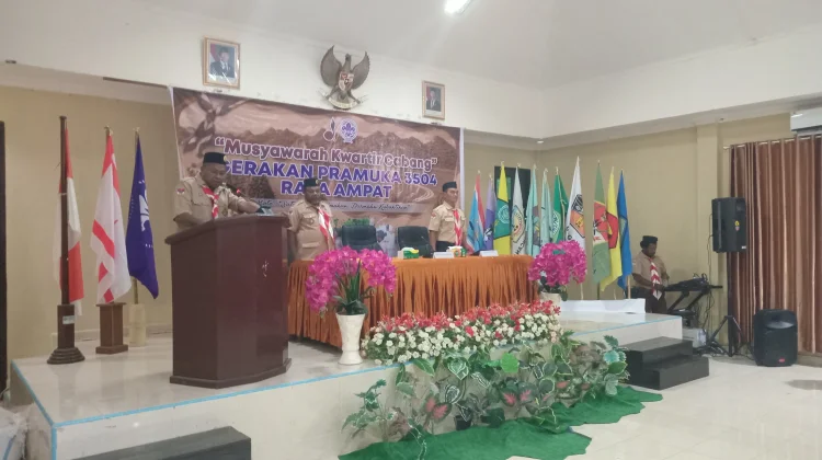 Buka Muscab, Bupati Raja Ampat Sebut Pramuka Sekolah Kehidupan Anak Muda