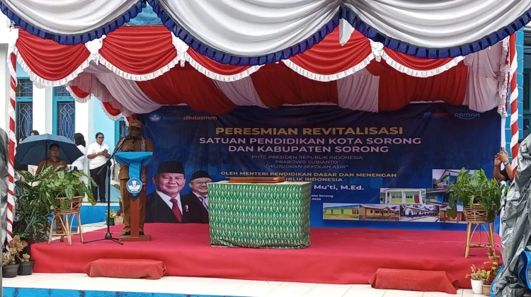 Wali Kota Sorong Peparkan Komitmen Pendidikan Gratis dihadapan Mendikdasmen RI