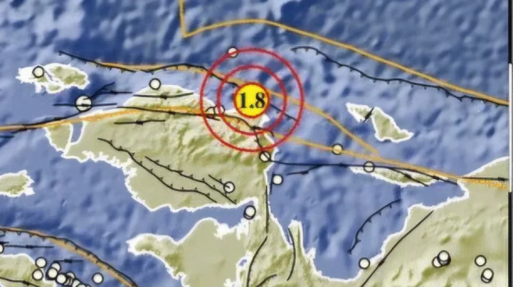 Gempa M1,8 Tercatat di Barat Laut Manokwari