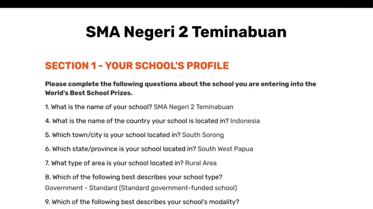 SMAN 2 Teminabuan Siap Berlaga di Ajang Internasional