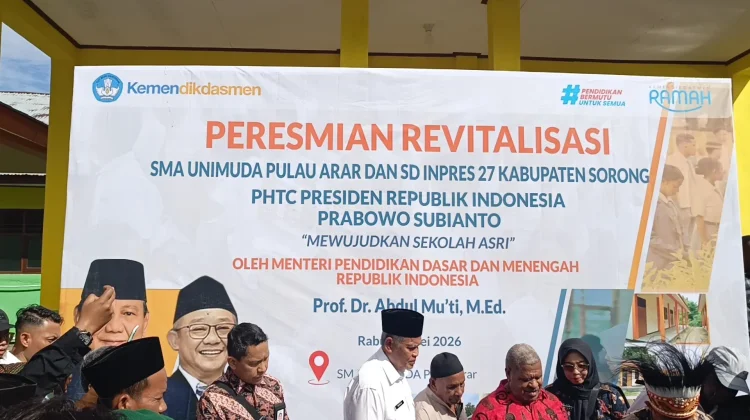 Menteri DikDasMen Meresmikan Revitalisasi Gedung Sekolah SMA UNIMUDA Pulau Arar