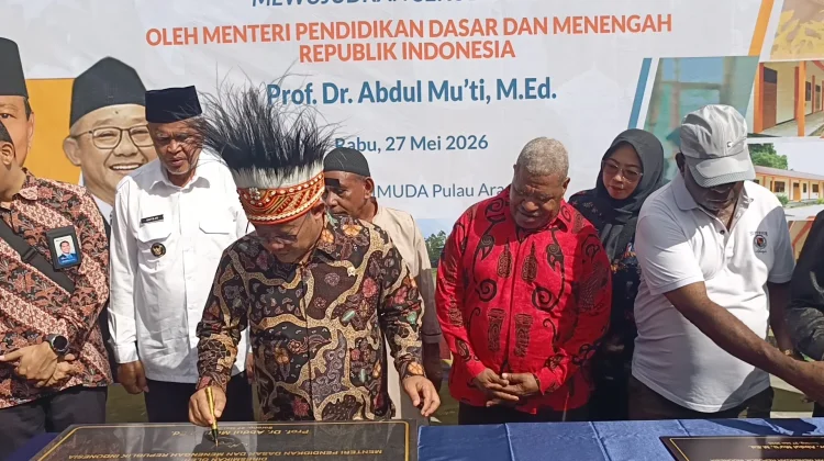 Menteri DikDasMen Meresmikan Revitalisasi Gedung Sekolah SMA UNIMUDA Pulau Arar