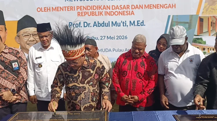 Menteri DikDasMen Meresmikan Revitalisasi Gedung Sekolah SMA UNIMUDA Pulau Arar