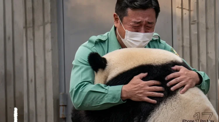 Menyentuh Hati, Momen Pertemuan Kembali Kakek Kang dan Panda Fu Bao di Tiongkok