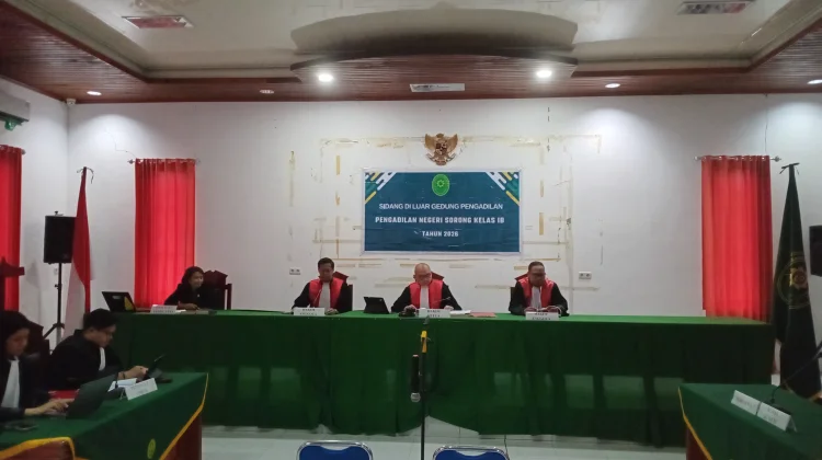 Dekatkan Layanan Hukum, PN Sorong Gelar Sidang Keliling di Raja Ampat