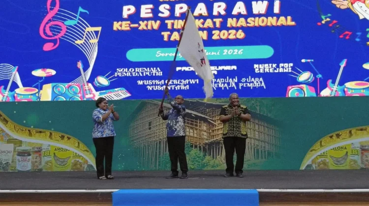 Wali Kota Lepas Kontingen LPPD Kota Sorong menuju Pesparawi Nasional 2026