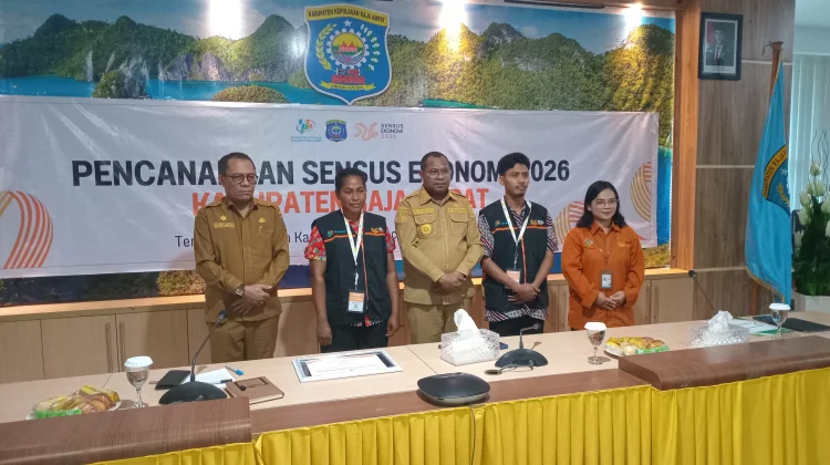 Canangkan Sensus Ekonomi 2026, Bupati Raja Ampat Minta Semua Usaha Harus Terdata