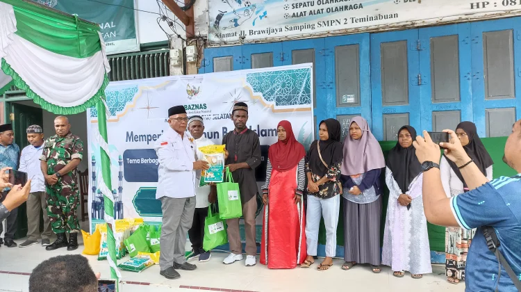 Baznas Sorong Selatan Berbagi Paket Sembako pada Peringatan Tahun Baru Islam