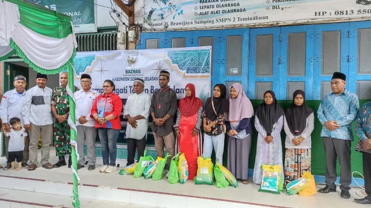 Baznas Sorong Selatan Berbagi Paket Sembako pada Peringatan Tahun Baru Islam