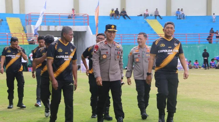 Kapolda PBD Resmi Buka Turnamen Sepak Bola Kapolda Cup II