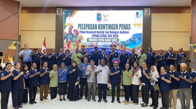 Gubernur Elisa Lepas 150 Petani dan Nelayan Papua Barat Daya Ikuti PENAS KTNA XVII