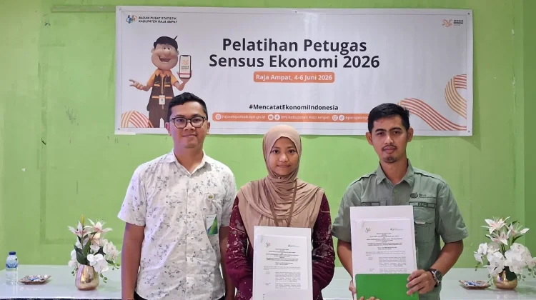 Petugas Sensus Ekonomi 2026 di Raja Ampat Terlindungi Jaminan Sosial